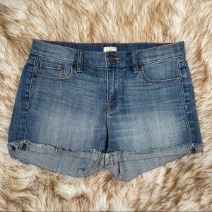 J. Crew stretch denim shorts. NWOT
